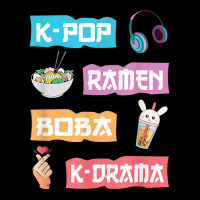 K Pop Ramen Boba K Drama   Cute Anime Ramen T Shirt Adjustable Cap | Artistshot