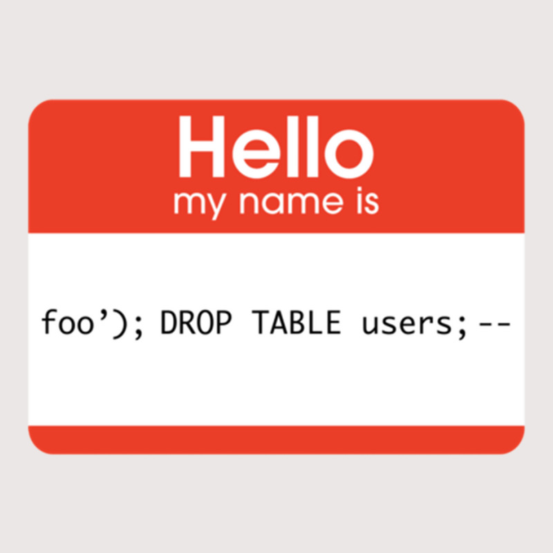 Hello My Name Is Sql Injection Pocket T-shirt | Artistshot