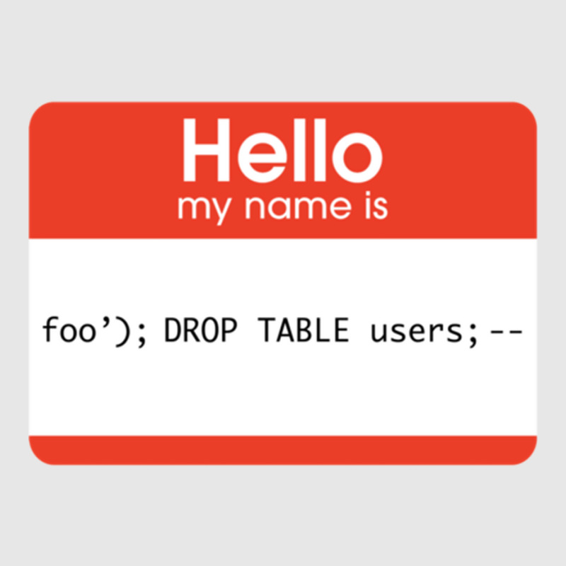 Hello My Name Is Sql Injection Unisex Jogger | Artistshot