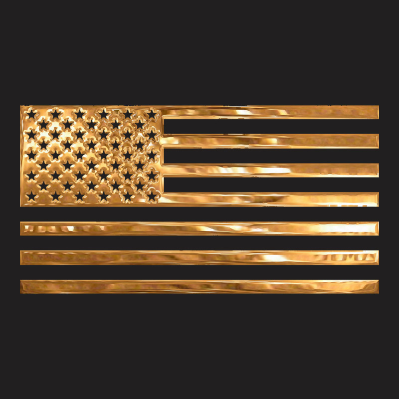 Copper Us Flag T-shirt | Artistshot