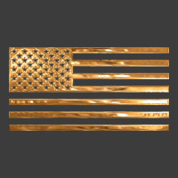 Copper Us Flag Men's Polo Shirt | Artistshot