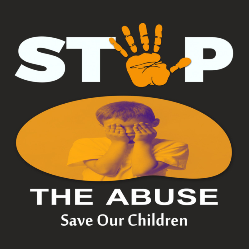 Stop The Abuse Ladies Fitted T-Shirt by cm-arts | Artistshot