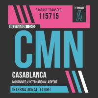 Casablanca (cmn) Airport Code Baggage Tag Baby Bodysuit | Artistshot