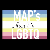 Maps Aren_t In Lgbtq Sign V-neck Tee | Artistshot