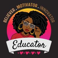 Believer Motivator Innovator Educator Melanin Black Teacher Long Sleev Vintage Cap | Artistshot