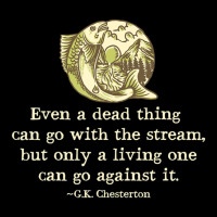 Gk Chesterton Quote Catholic Humor Fishing Men Stream Youth Jogger | Artistshot