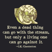 Gk Chesterton Quote Catholic Humor Fishing Men Stream Youth Tee | Artistshot