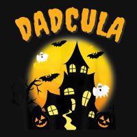 Dadcula Funny Dad Halloween Costume Spooky Season Scary Mens Portrait Canvas Print | Artistshot