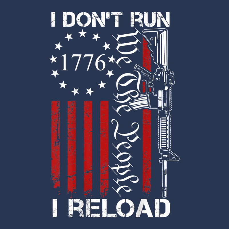 I Don't Run I Reload   We The People Funny Ar15 (on Back) T Shirt Men Denim Jacket by cm-arts | Artistshot