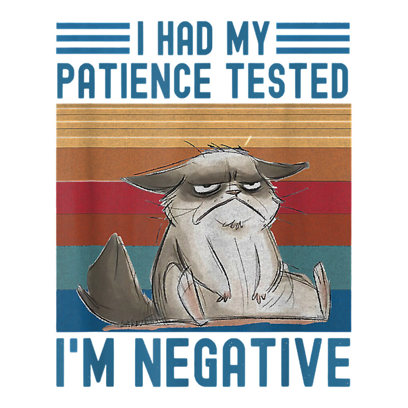 I Had My Patience Tested I Am Cat Negative Funny Vintage T Shirt Long Sleeve Baby Bodysuit by cm-arts | Artistshot