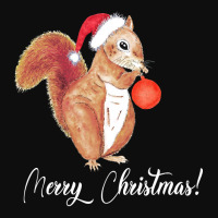 Christmas Squirrel Saying Merry Christmas Crop Top | Artistshot