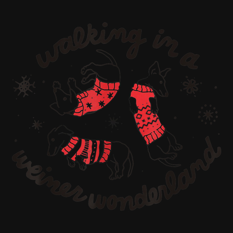 Walking In A Weiner Wonderland Dog Lover Christmas Holiday Metal Print ...