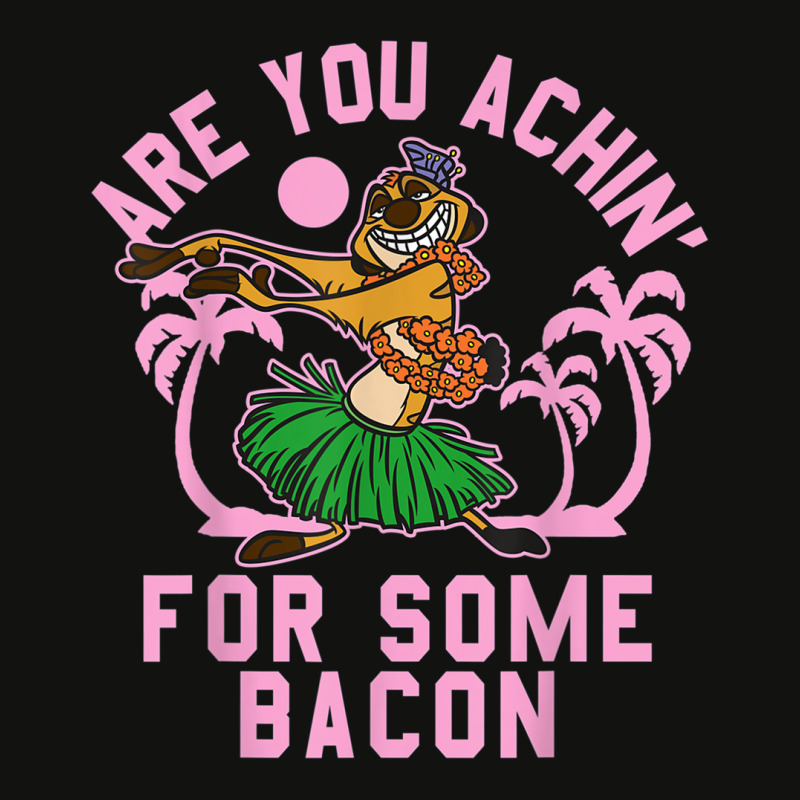 Lion King Timon Achin_ For Bacon Graphic Scorecard Crop Tee by MabellaPlaxco | Artistshot