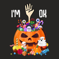 Full Of Halloween Candy I'm Ok Shirt Ladies Fitted T-shirt | Artistshot