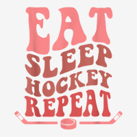 Eat Sleep Hockey Repeat Wavy Stacked Funny Ice Hockey T Shirt Crew Socks | Artistshot