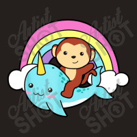 Narwhal Cute Whale With Monkey Ocean Unicorn Tank Top | Artistshot