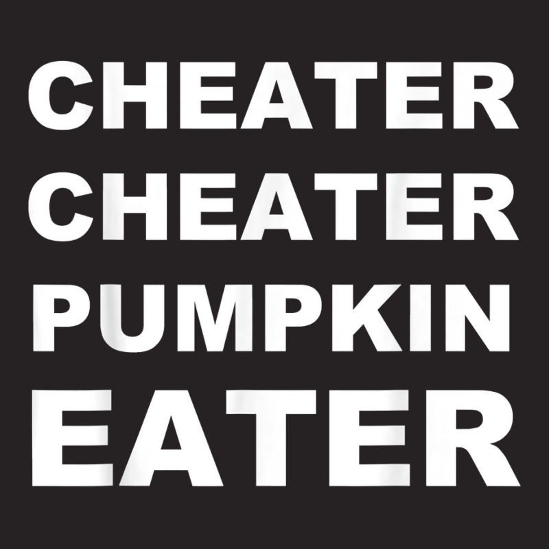 Cheater Cheater Pumpkin Eater Pun Funny Halloween Costume T Shirt Vintage Cap by cm-arts | Artistshot