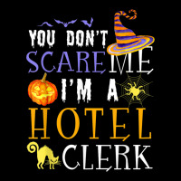 You Don't Scare Hotel Clerk Halloween Saying Fun Adjustable Cap | Artistshot