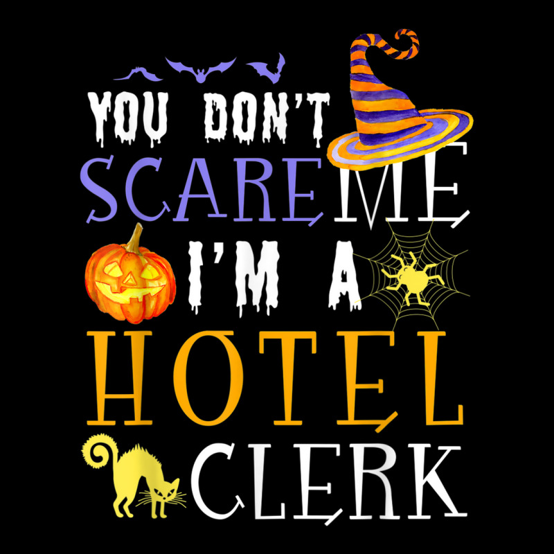 You Don't Scare Hotel Clerk Halloween Saying Fun Adjustable Cap by Uniform | Artistshot