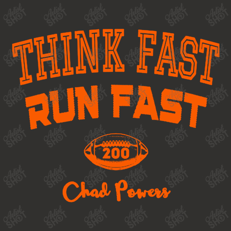 Think Fast Run Fast Chad Powers Champion Hoodie by Luluran | Artistshot