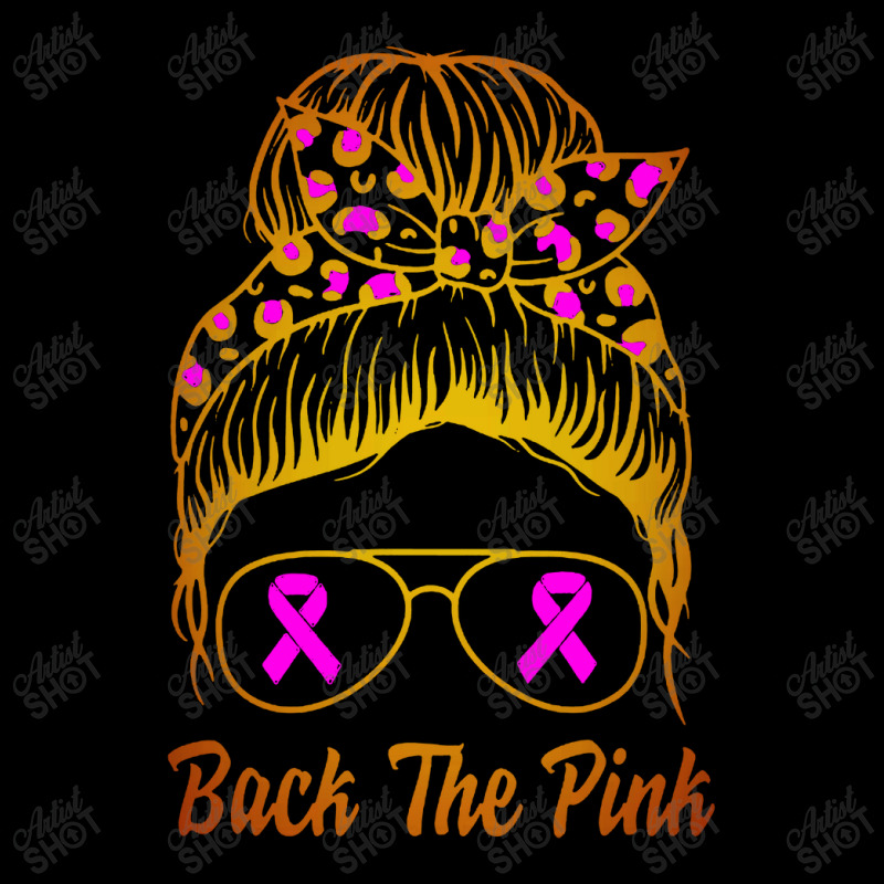 Awareness Shirts Women Back The Pink Messy Bun Toddler Sweatshirt | Artistshot