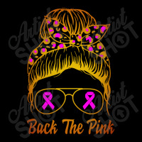 Awareness Shirts Women Back The Pink Messy Bun Youth Jogger | Artistshot