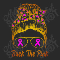 Awareness Shirts Women Back The Pink Messy Bun Toddler T-shirt | Artistshot