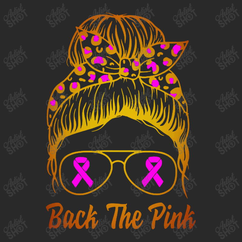 Awareness Shirts Women Back The Pink Messy Bun Toddler T-shirt | Artistshot