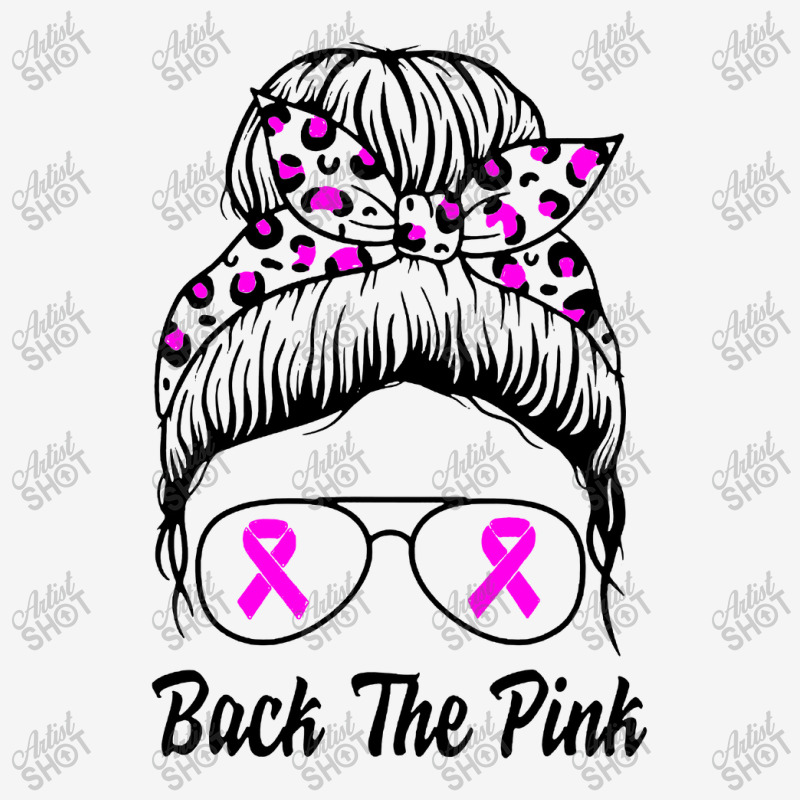 Awareness Shirts Women Back The Pink Messy Bun Baby Beanies | Artistshot