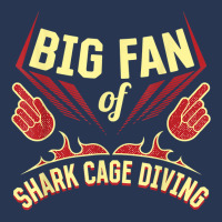 Big Fan Of Shark Cage Diving Sports Player Games Athlete T Shirt Ladies Denim Jacket | Artistshot