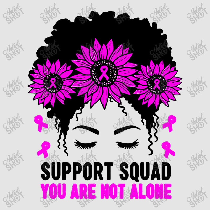 Awareness Support Squad Messy Bun Pink Warrior Exclusive T-shirt | Artistshot