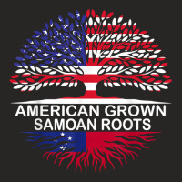 American Grown Samoan Roots Samoa Flag T Shirt Ladies Fitted T-shirt | Artistshot