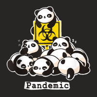 Cute Panda Funny Pandemic Tank Top Ladies Fitted T-shirt | Artistshot