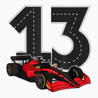 Racing Car Birthday Boy Race Track Number 13 Years Old T Shirt T-shirt | Artistshot