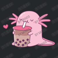 Chubby Axolotl Enjoys Bubble Tea Crewneck Sweatshirt | Artistshot