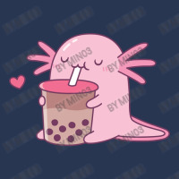 Chubby Axolotl Enjoys Bubble Tea Men Denim Jacket | Artistshot