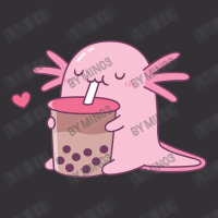 Chubby Axolotl Enjoys Bubble Tea Vintage Short | Artistshot