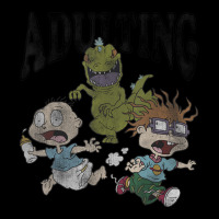 Rugrats Running From Reptar And Adulting Toddler Sweatshirt | Artistshot