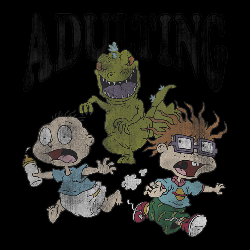 Rugrats Running From Reptar And Adulting Toddler Sweatshirt by cm-arts | Artistshot