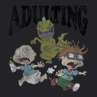 Rugrats Running From Reptar And Adulting Youth Tee | Artistshot