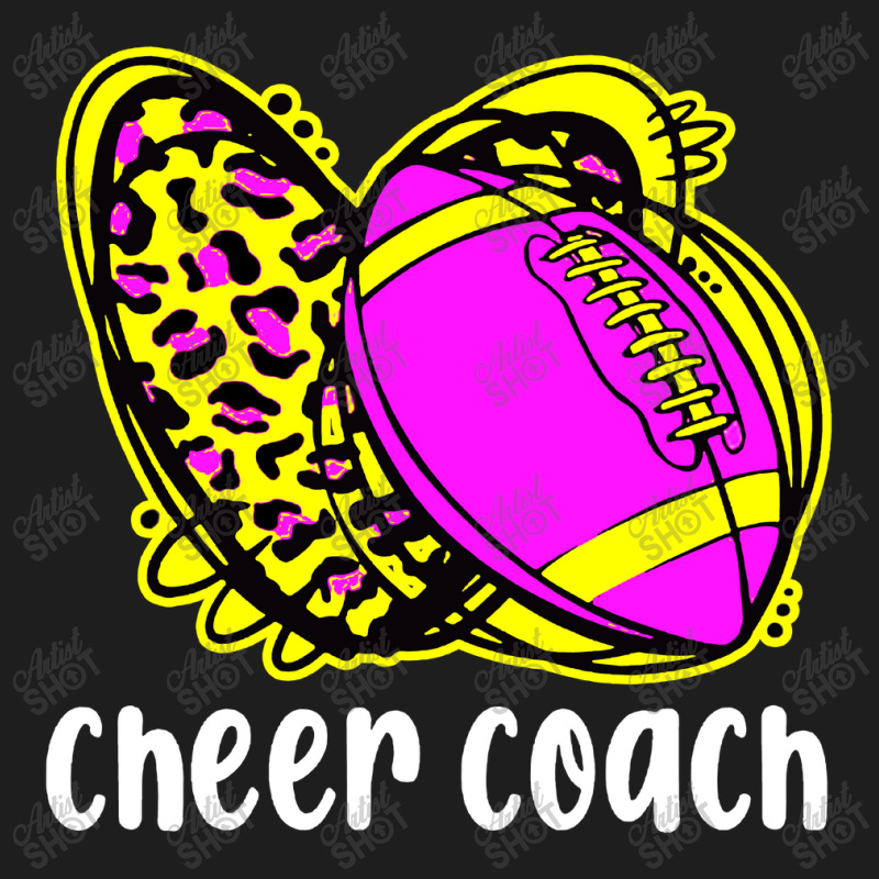 Cheer Coach Leopard Cheerleading Football Mom Classic T-shirt | Artistshot