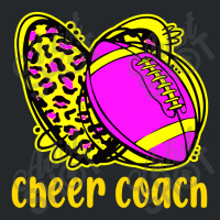 Cheer Coach Leopard Cheerleading Football Mom Crewneck Sweatshirt | Artistshot