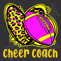 Cheer Coach Leopard Cheerleading Football Mom Vintage Hoodie | Artistshot