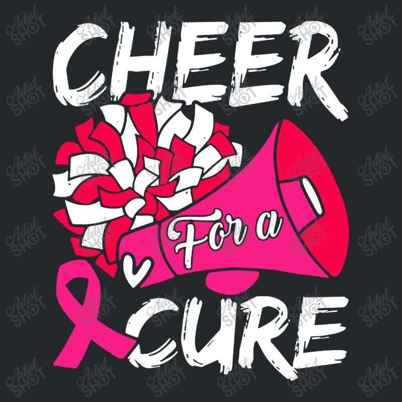 Cheer For Cure Pink Ribbon Awareness Women Crewneck Sweatshirt | Artistshot