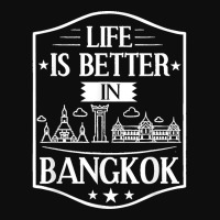 Bangkok Thailand City Skyline Map Crop Top | Artistshot