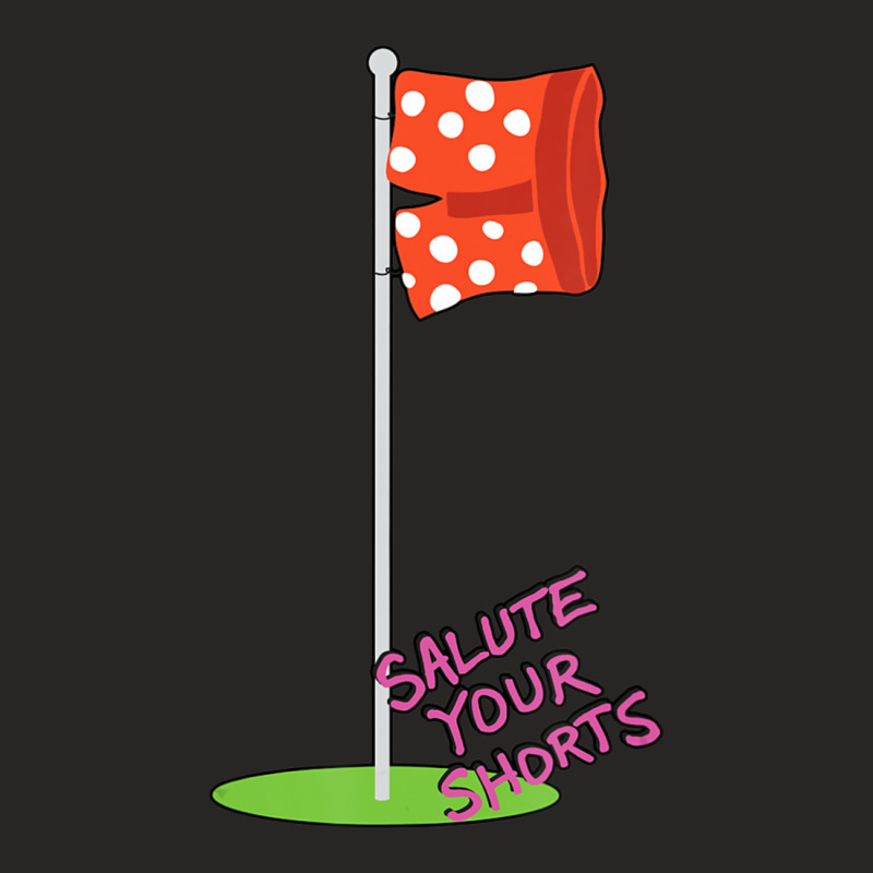 Salute Your Shorts Flag Pole Ladies Fitted T-Shirt by cm-arts | Artistshot