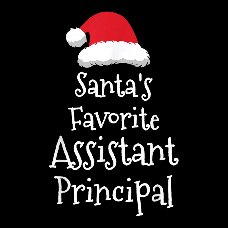 Santas Favorite Assistant Principal   Christmas Funny Gift Maternity Scoop Neck T-shirt by Uniform | Artistshot