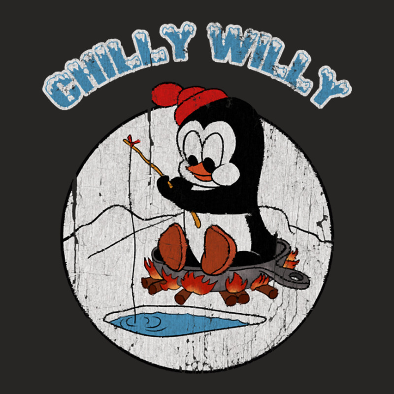 Distressed Chilly Willy Ladies Fitted T-Shirt by CherriScott | Artistshot