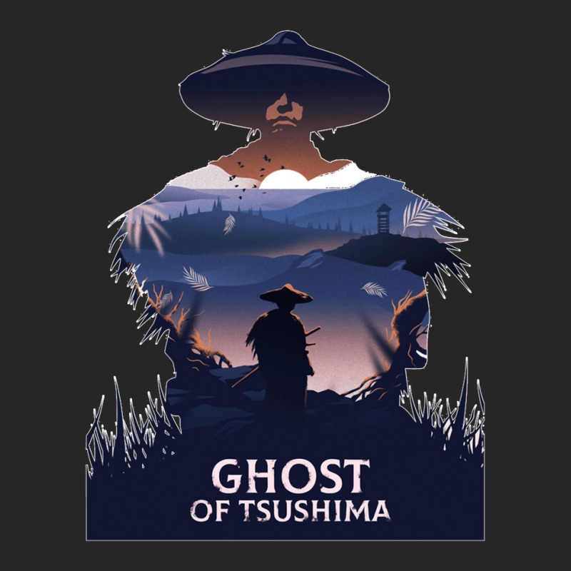 Decor Game Wall Art Custom Poster Ghost Of Tsushima Ladies Fitted T-Shirt by cm-arts | Artistshot