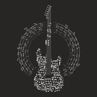 Guitar Of Musical Notes Ladies Fitted T-shirt | Artistshot